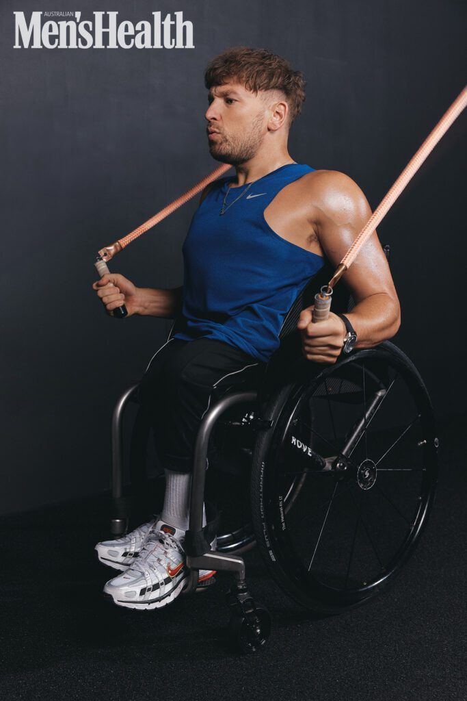 Dylan Alcott skipping