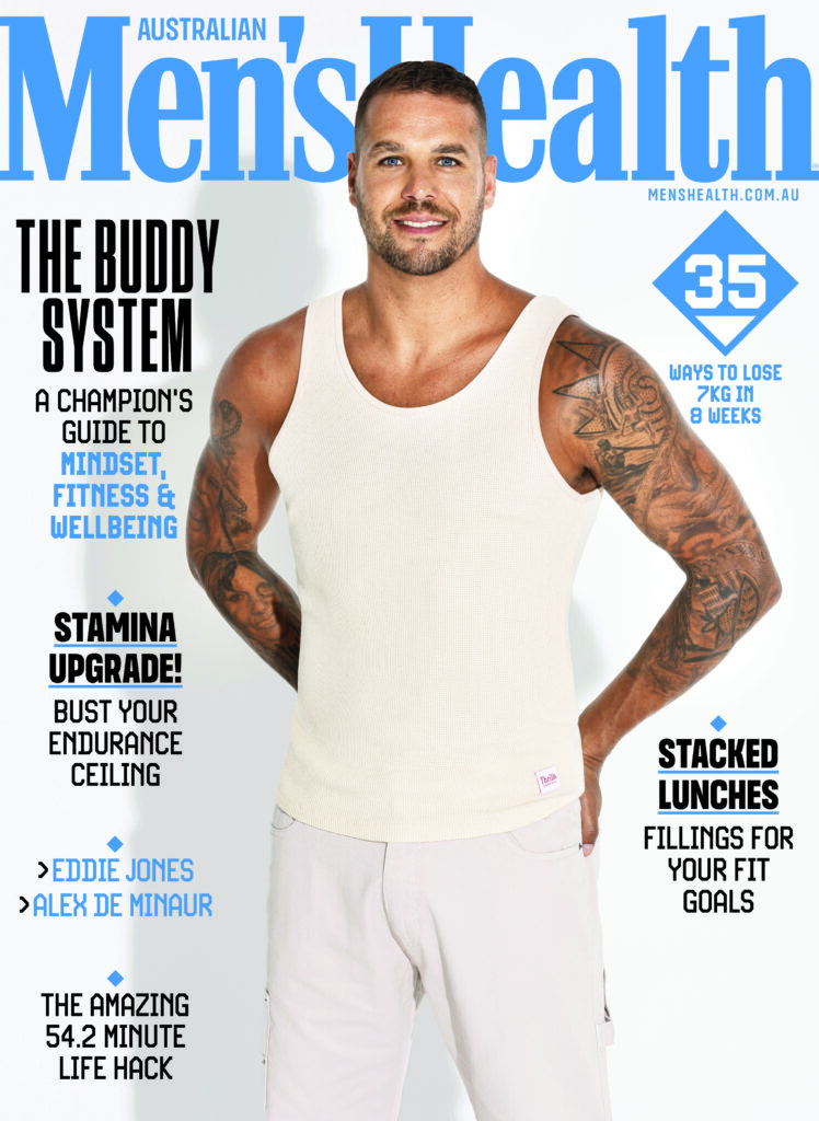 Buddy Franklin 2023 Men's Health Australia cover shoot